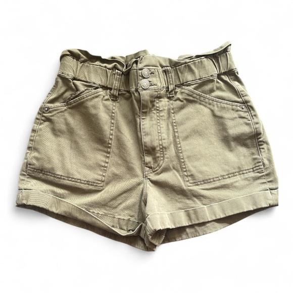 Express Pants - Express Olive High-Waisted Shorts